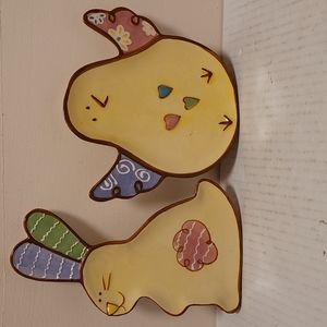 Pair of Adorable Cracker Barrel Small Easter Plates